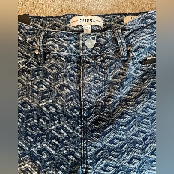 Womens guess cube wash skinny jeans - Picture 6 of 10